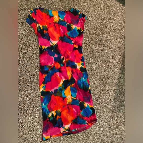 Women’s Size 2 Watercolor Floral Dress - Picture 9 of 9